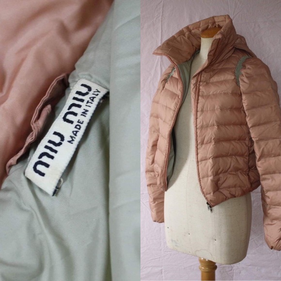 Miu Miu cropped puffer jacket - Picture 1 of 7